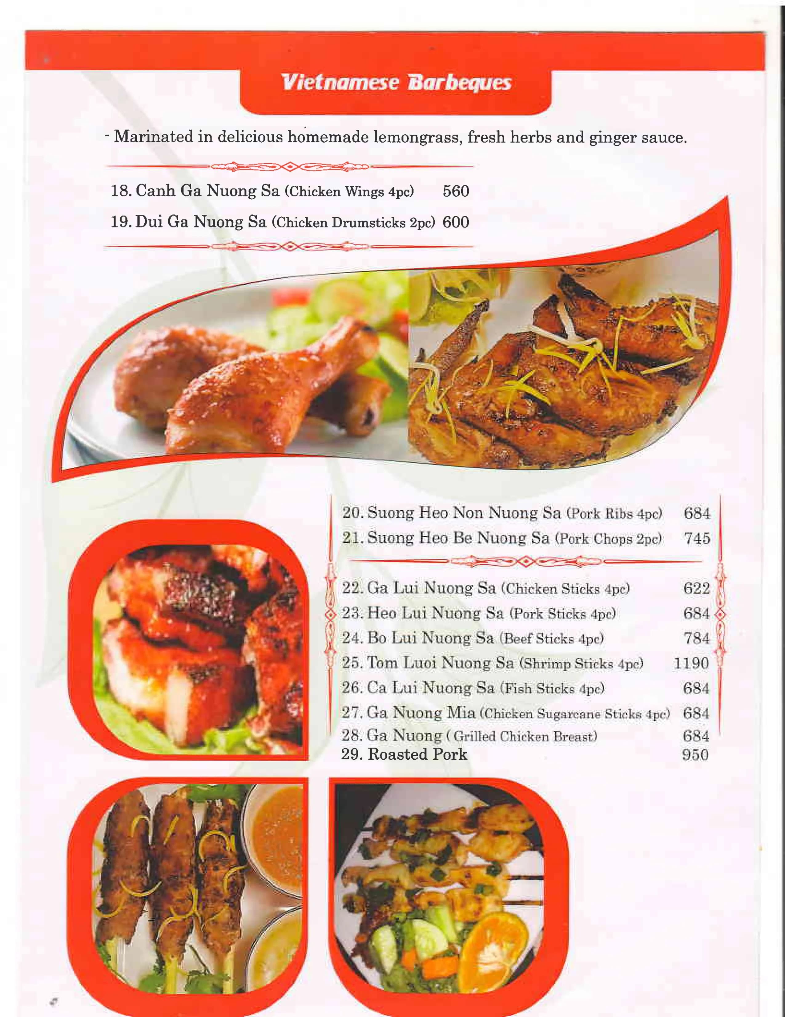 Pho99 menu page 1